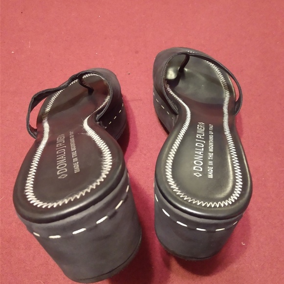 Donald J Pliner Salya Platform Sandals Black 8.5W - Picture 5 of 8